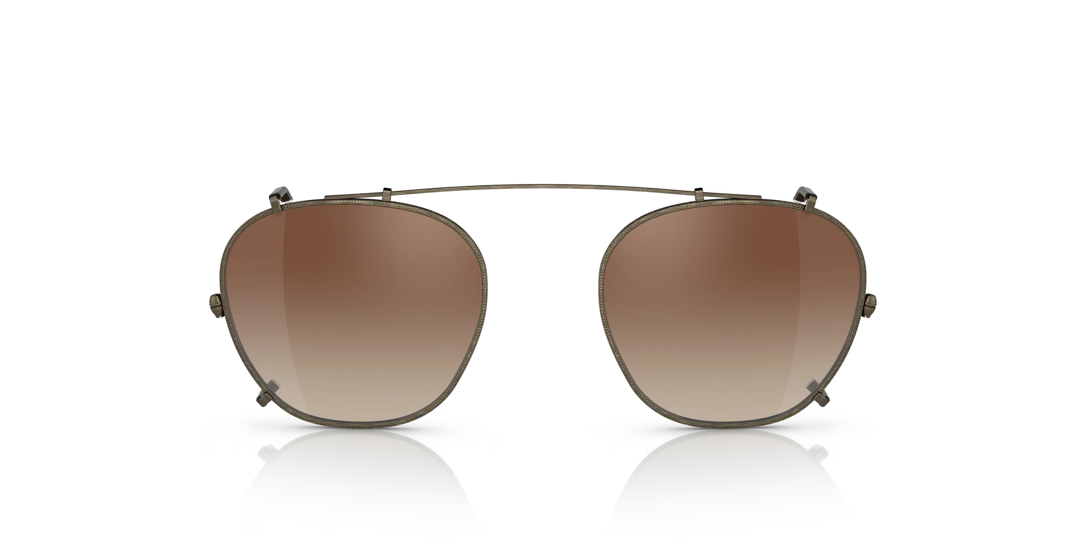 Lilletto Clip-Antique Gold,Dark Brown Gradient Mirror,Titanium