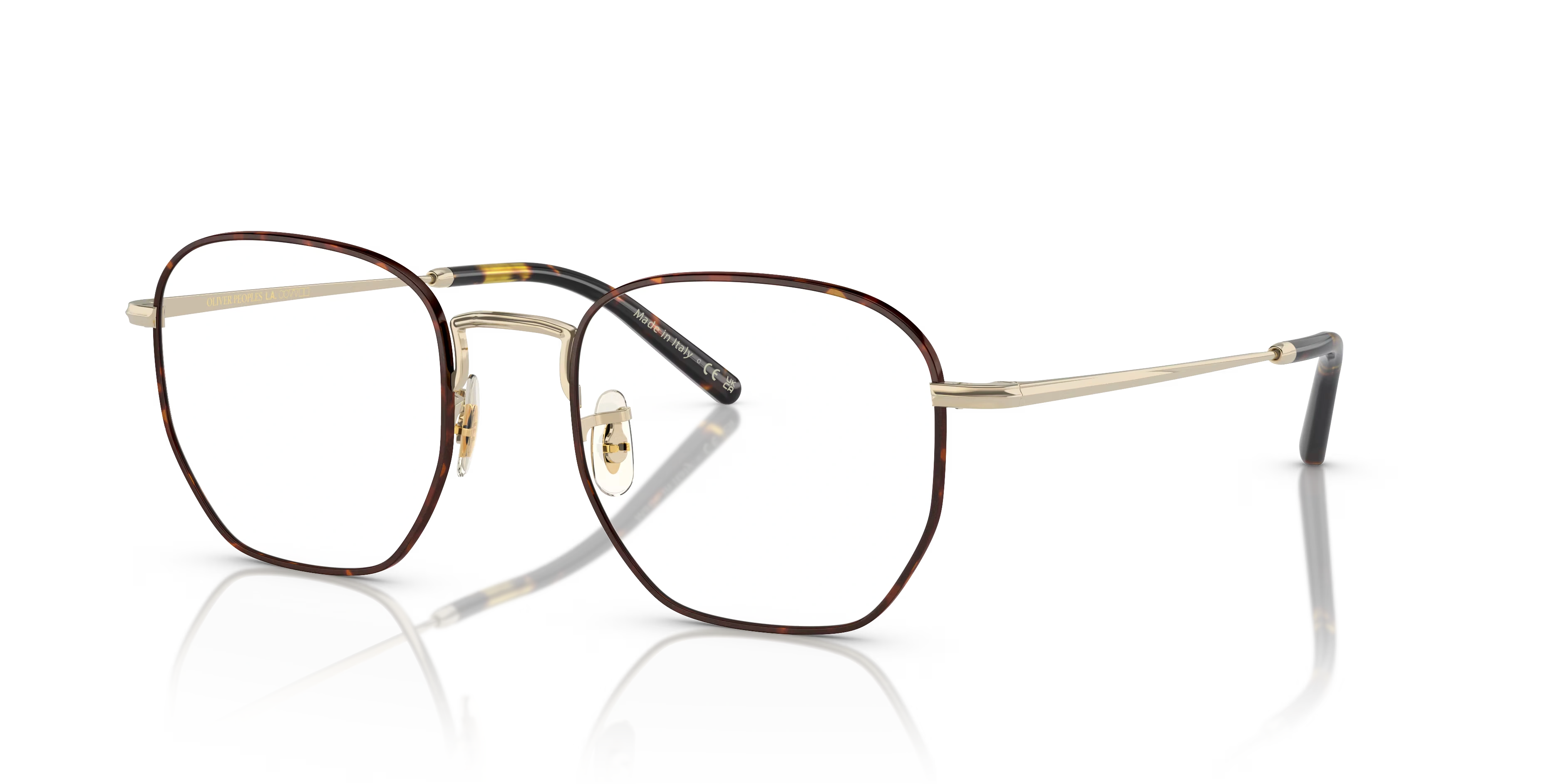 Kierney-Gold/Tortoise,Clear,Metal