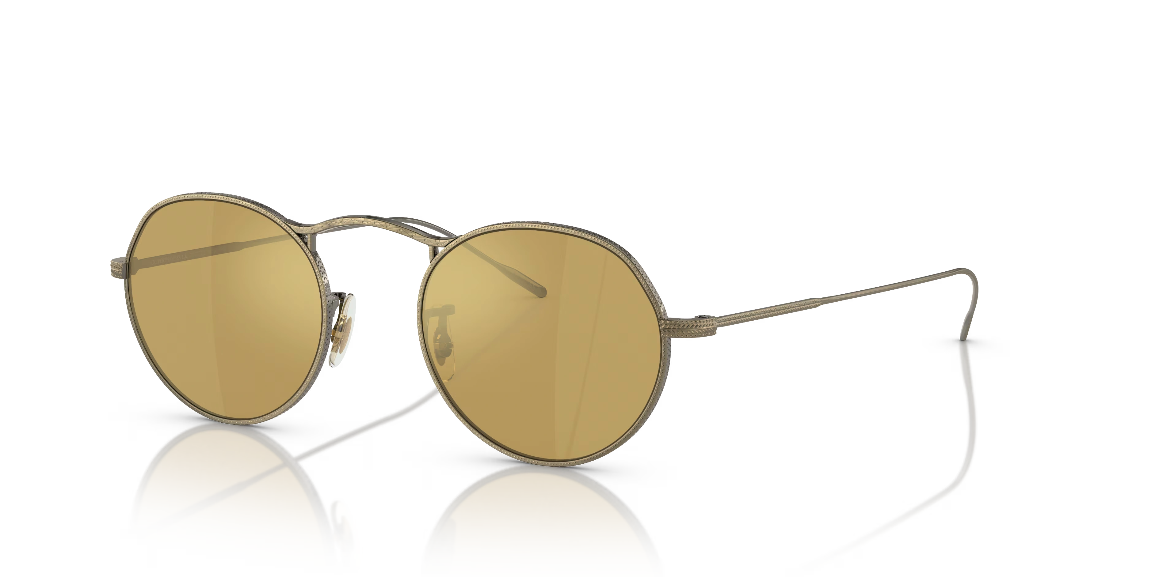 M-4 30Th-Antique Gold,Amber Goldtone,Metal