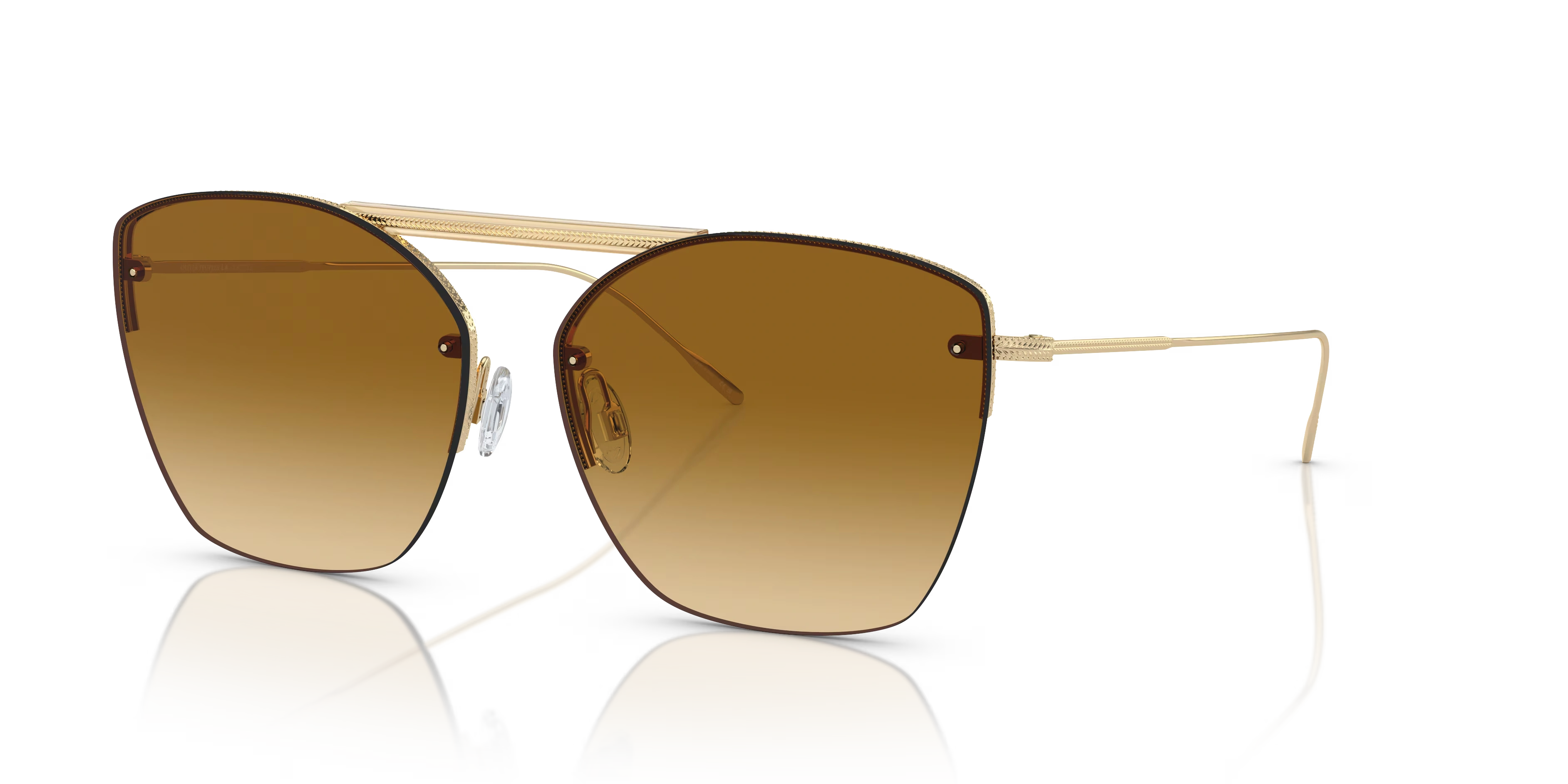 Ziane-Ziane Gold/Buff Top Bar Amaret,Brown,Metal