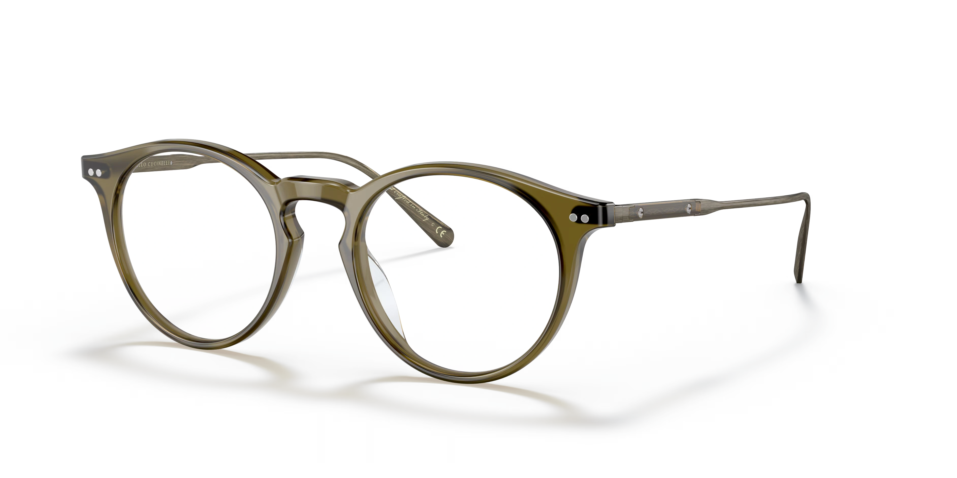 Eduardo-R-Dusty Olive/Antique Gold,Blue Light Filter,Acetate/Metal