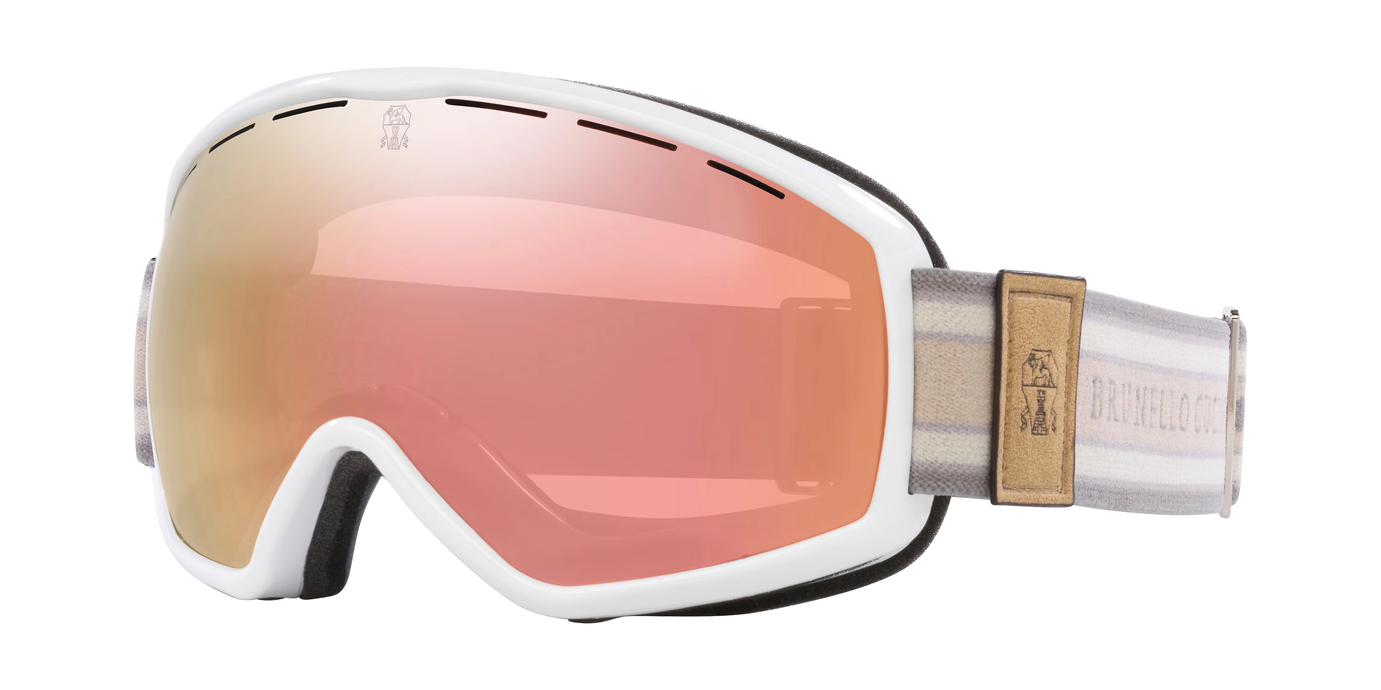 OP Aspen - Brunello Cucinelli-White,Pink Mirror,Acetate