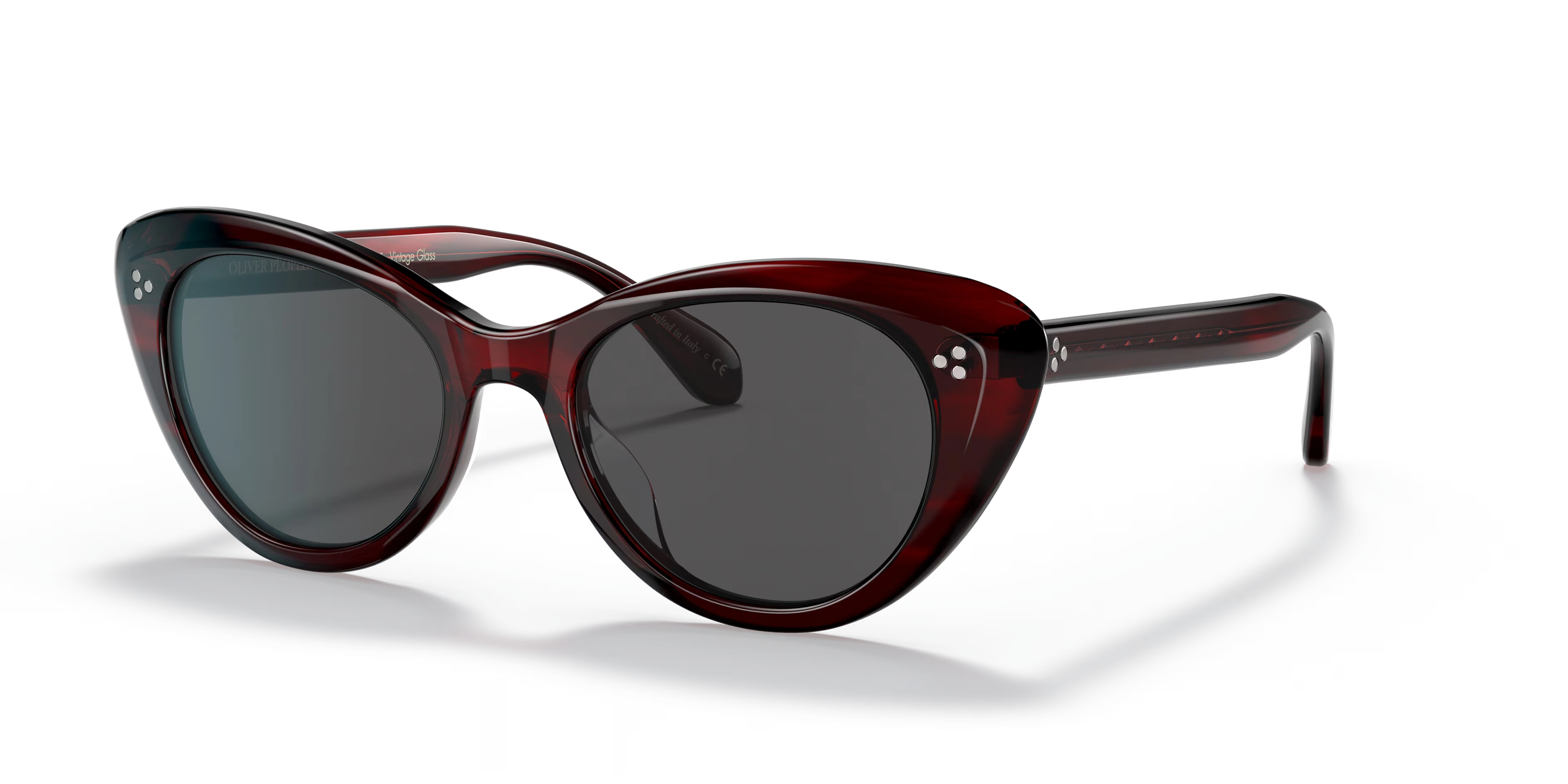 Rishell Sun-Bordeaux Bark,Carbon Grey,Acetate