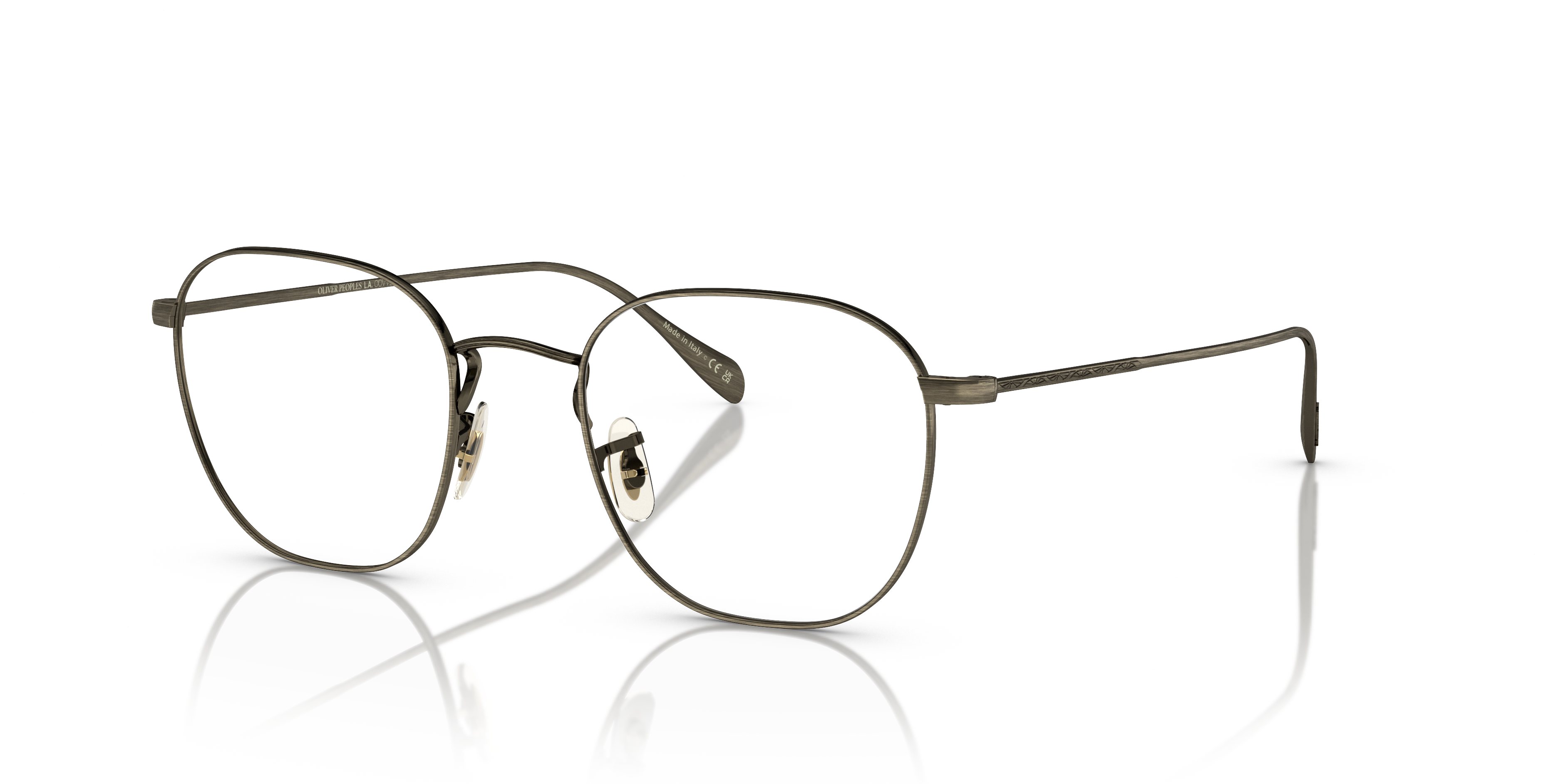 Clyne-Antique Gold,Clear,Metal