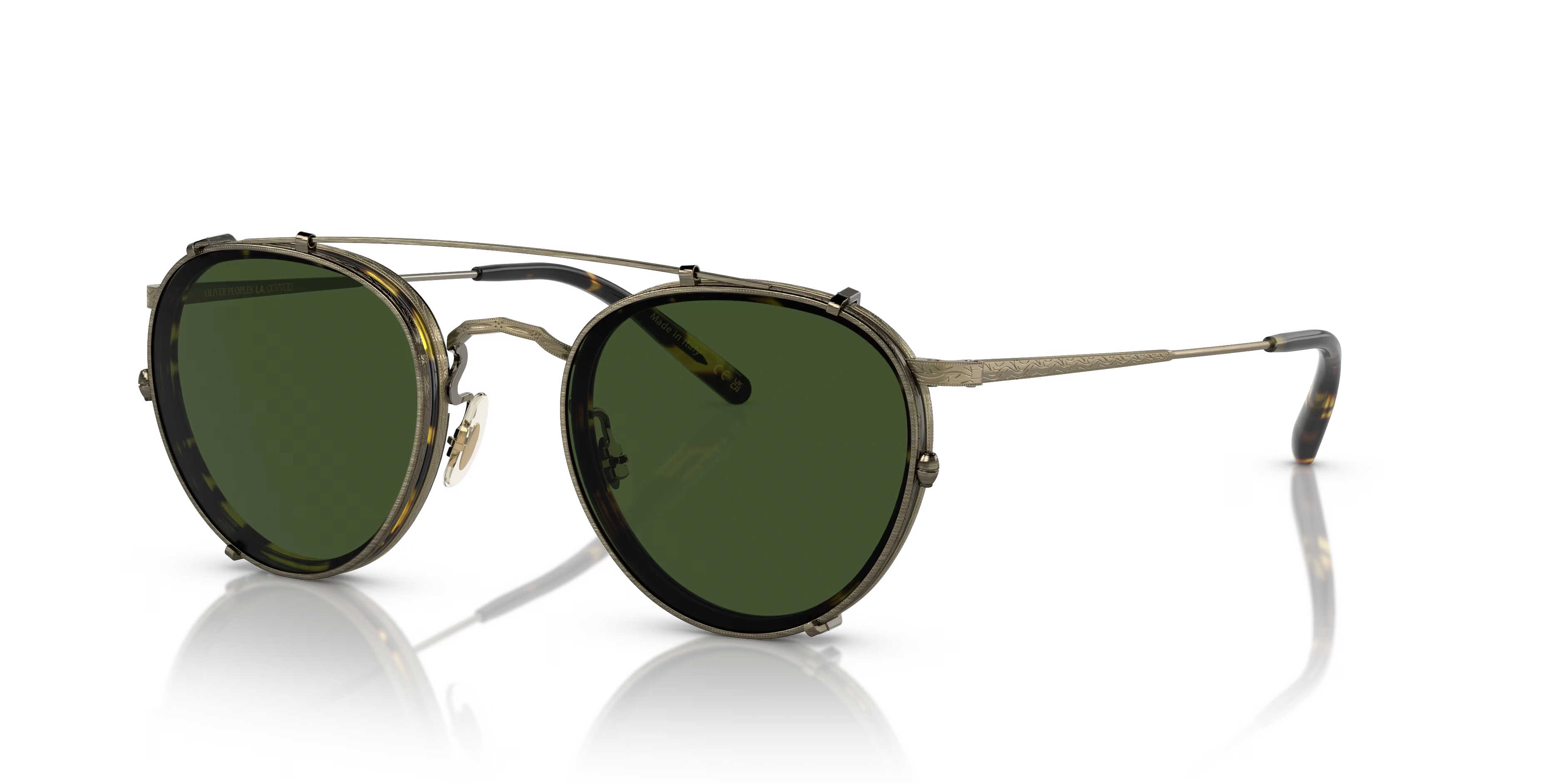 MP-2 Clip-Antique Gold,Green,Metal