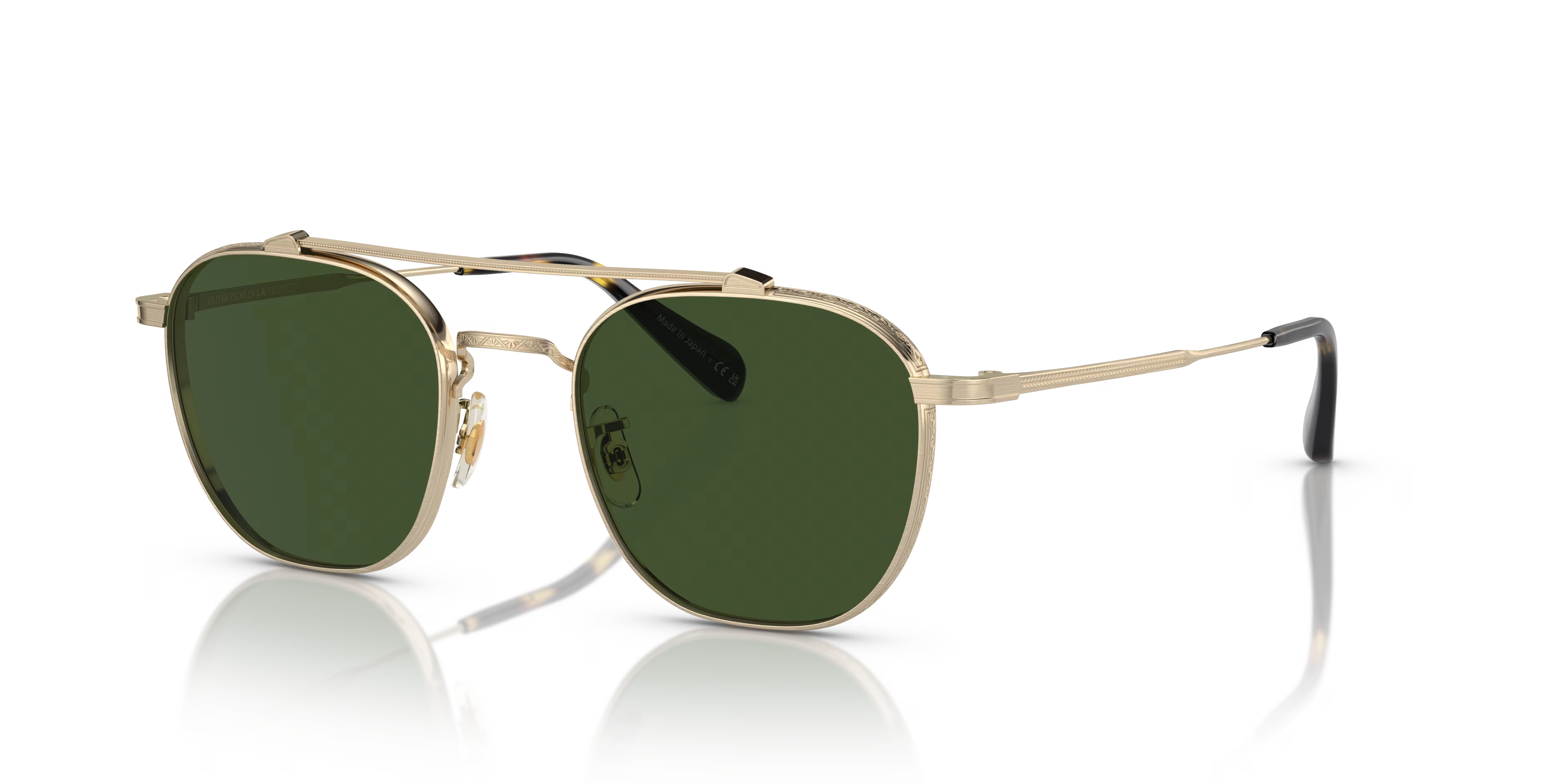 Mandeville-Brushed Gold,Green,Titanium