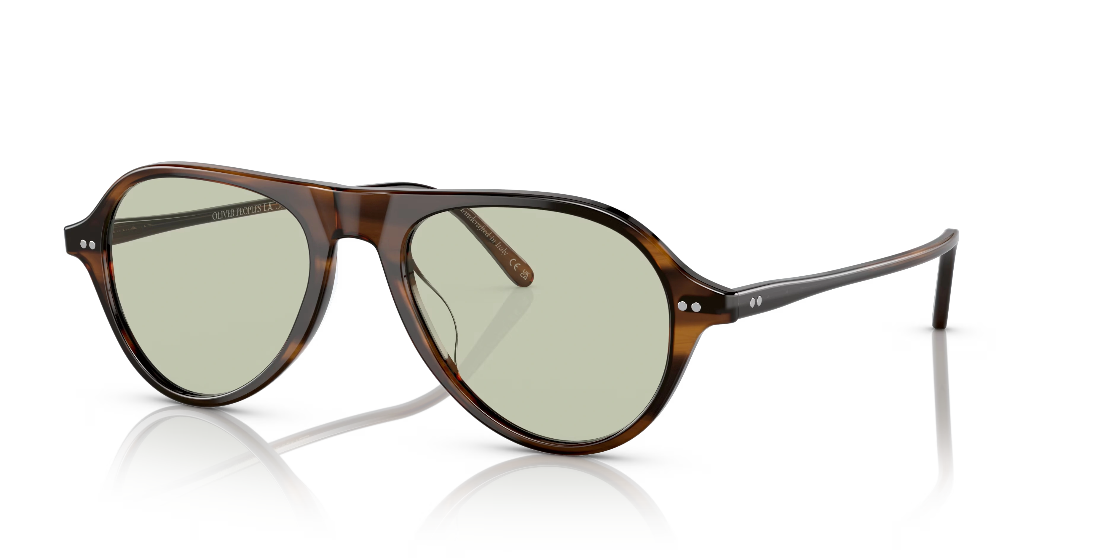 Emet-Tuscany Tortoise,Green Wash,Acetate