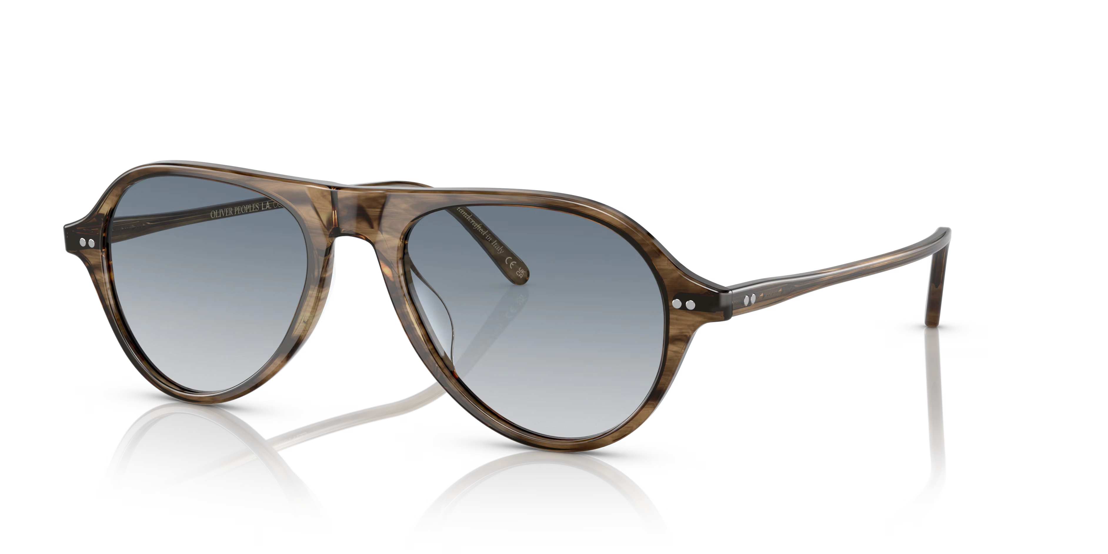 Emet-Sepia Smoke,Soft Teal Gradient Mirror,Acetate