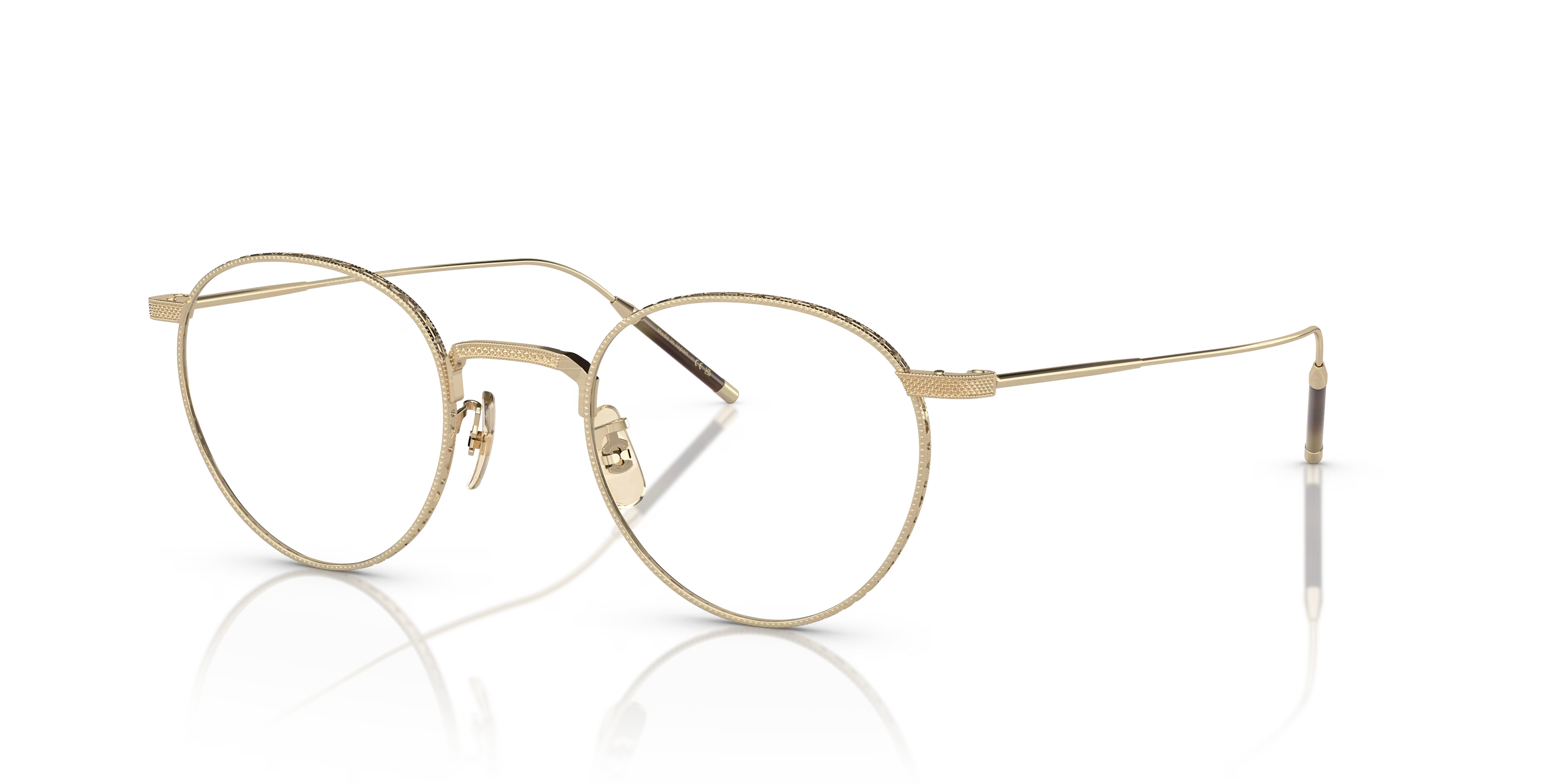 TK-1-Brushed Gold,Clear,Titanium