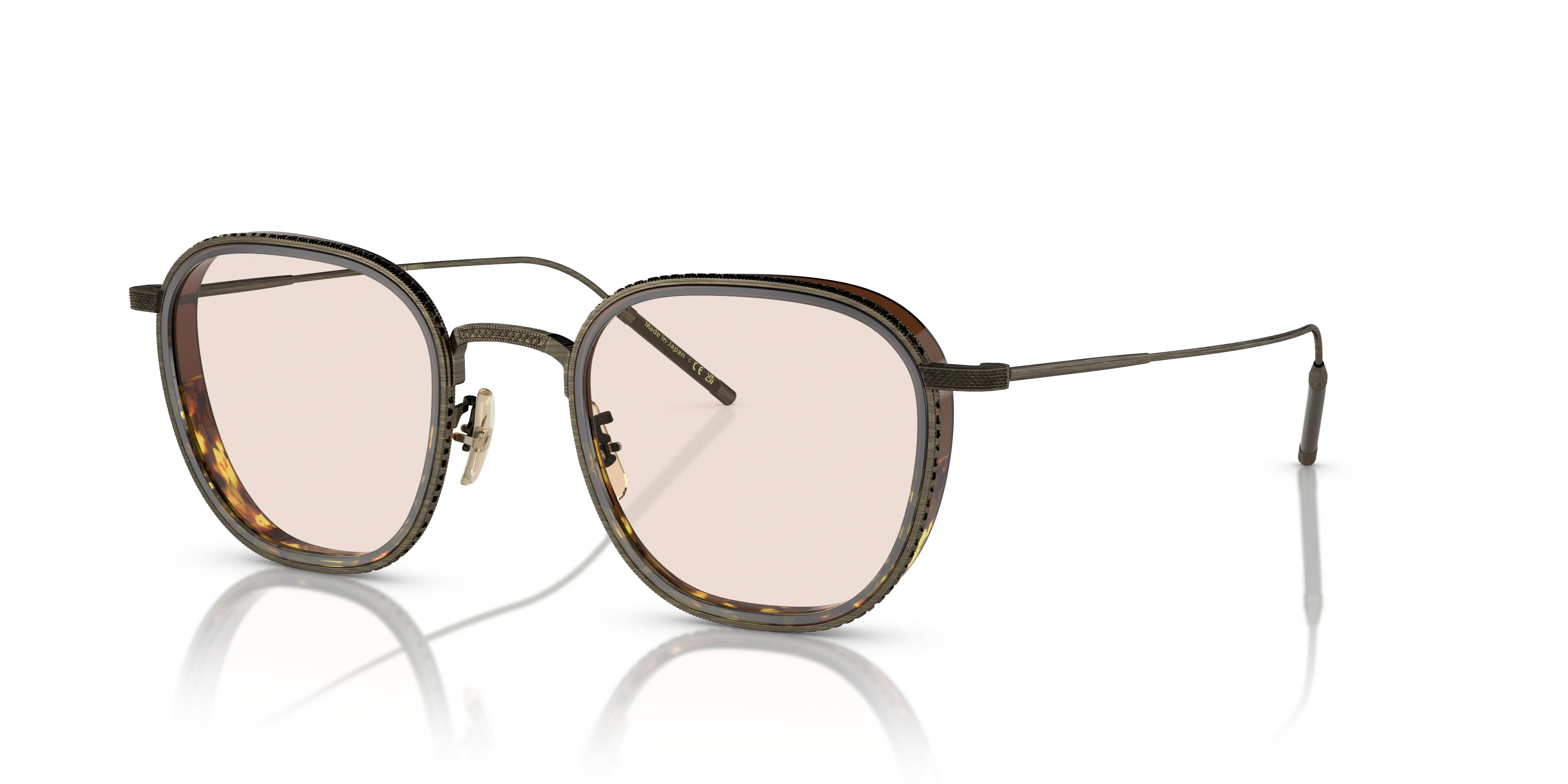 TK-9-Antique Gold/Espresso/382 Gradient,Demo Lens,Titanium