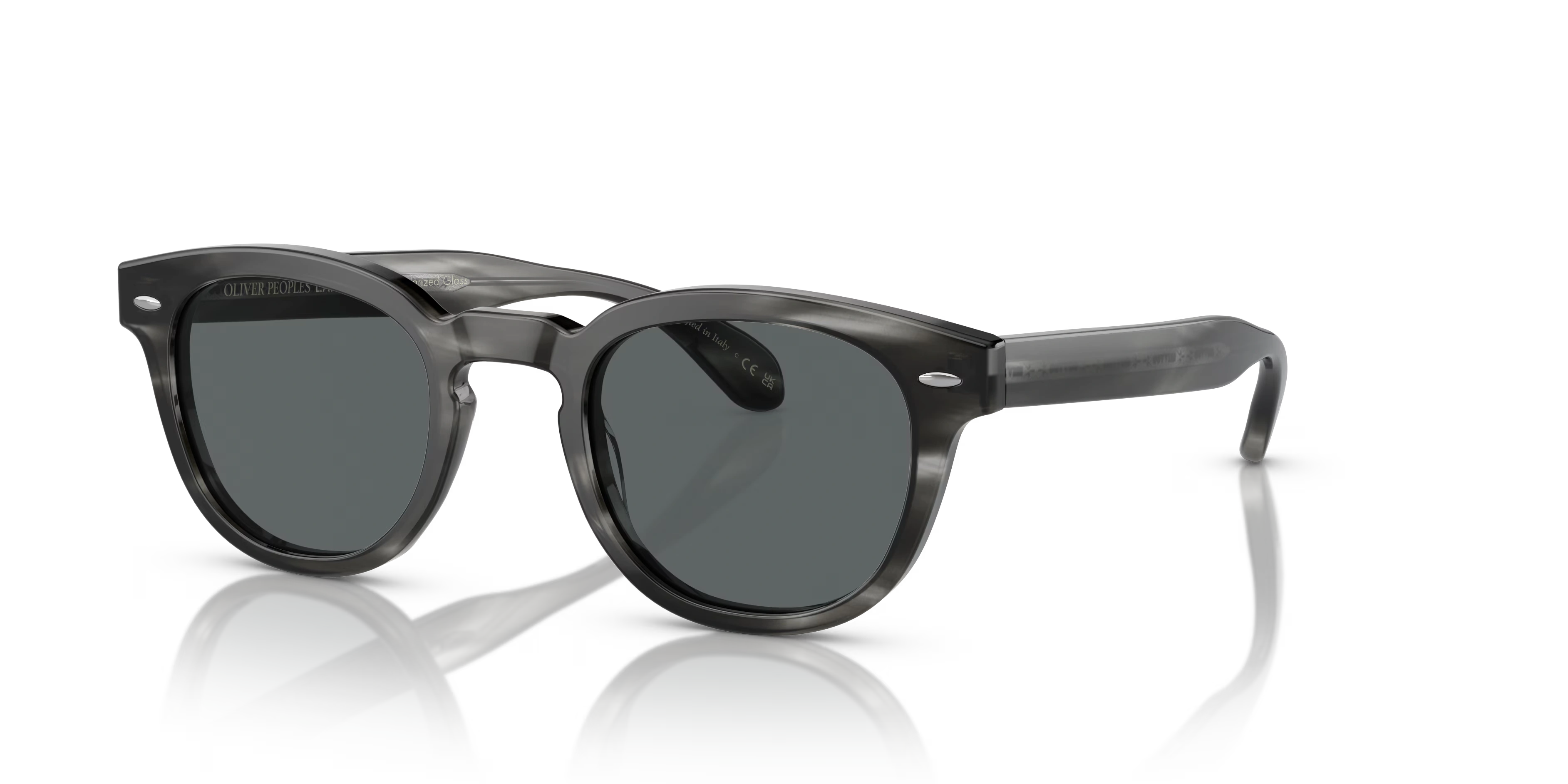 Sheldrake Sun Low Bridge Fit-Charcoal Tortoise,Grey,Acetate