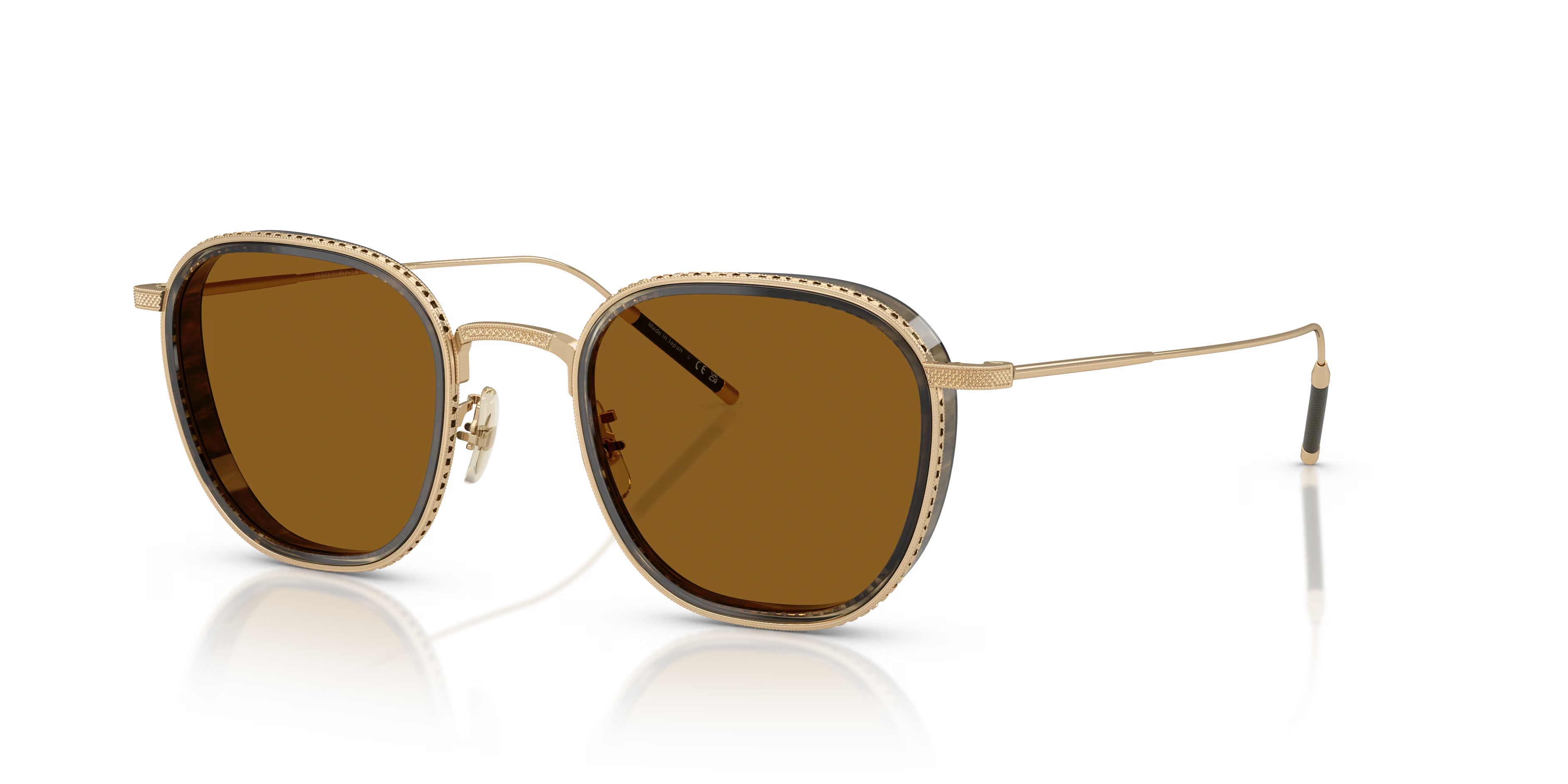 TK-9 Sun Gold Plated-18k Gold Plated,TRUE Brown,Titanium