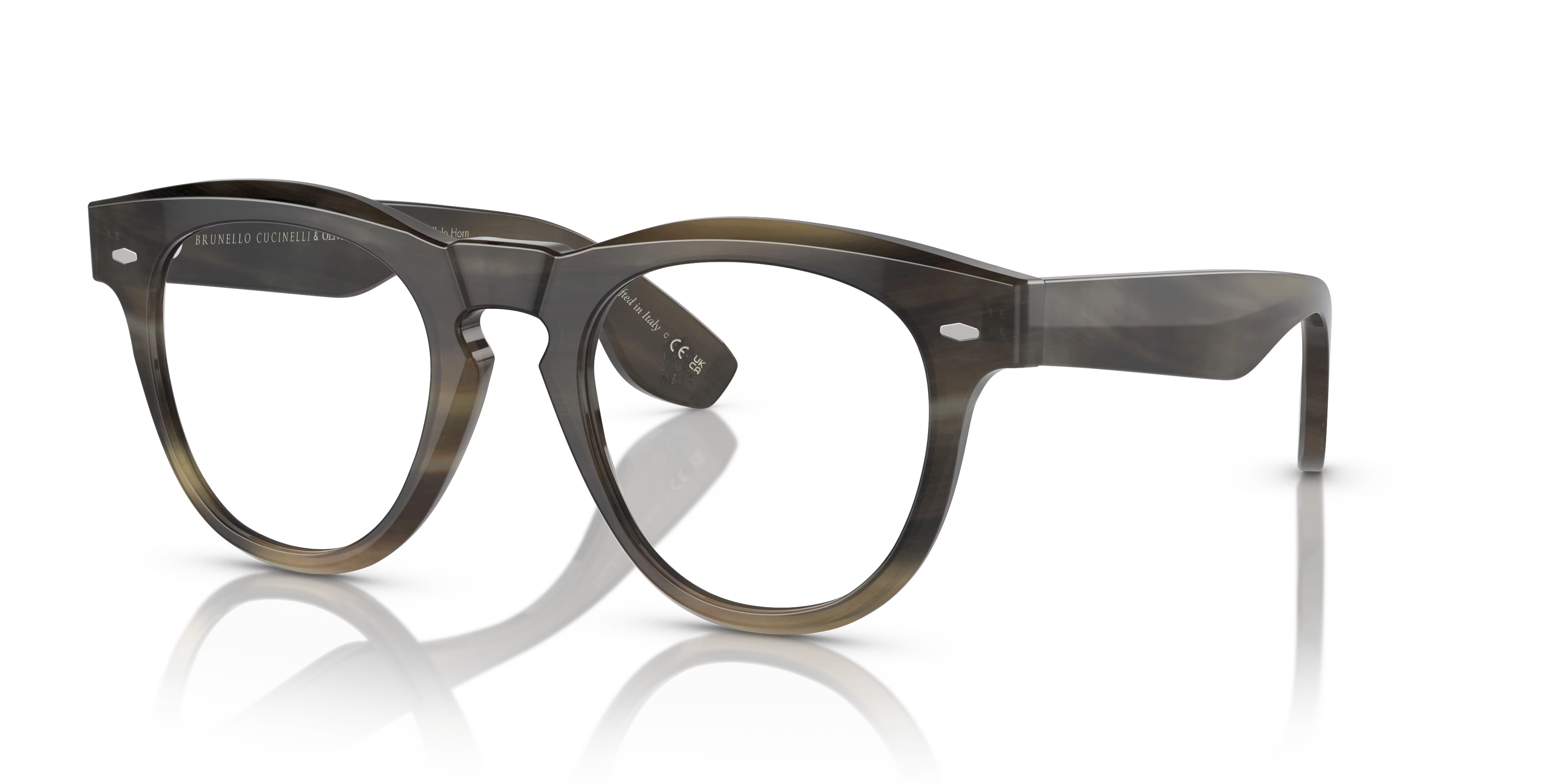 Nino Horn-Light Brown Horn,Blue Block,Genuine Horn