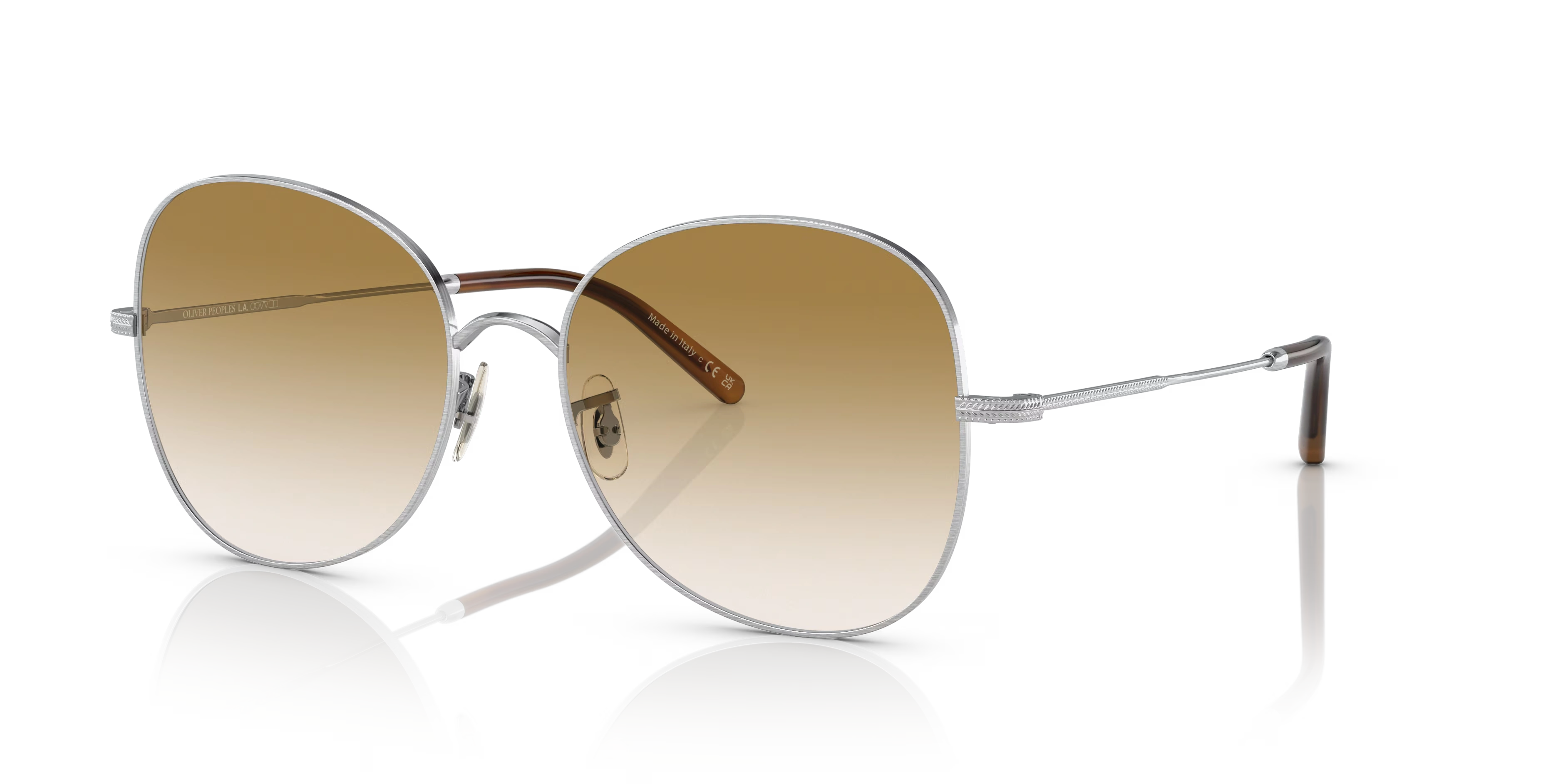 Éliane-Brushed Silver,Honey Gradient,Metal