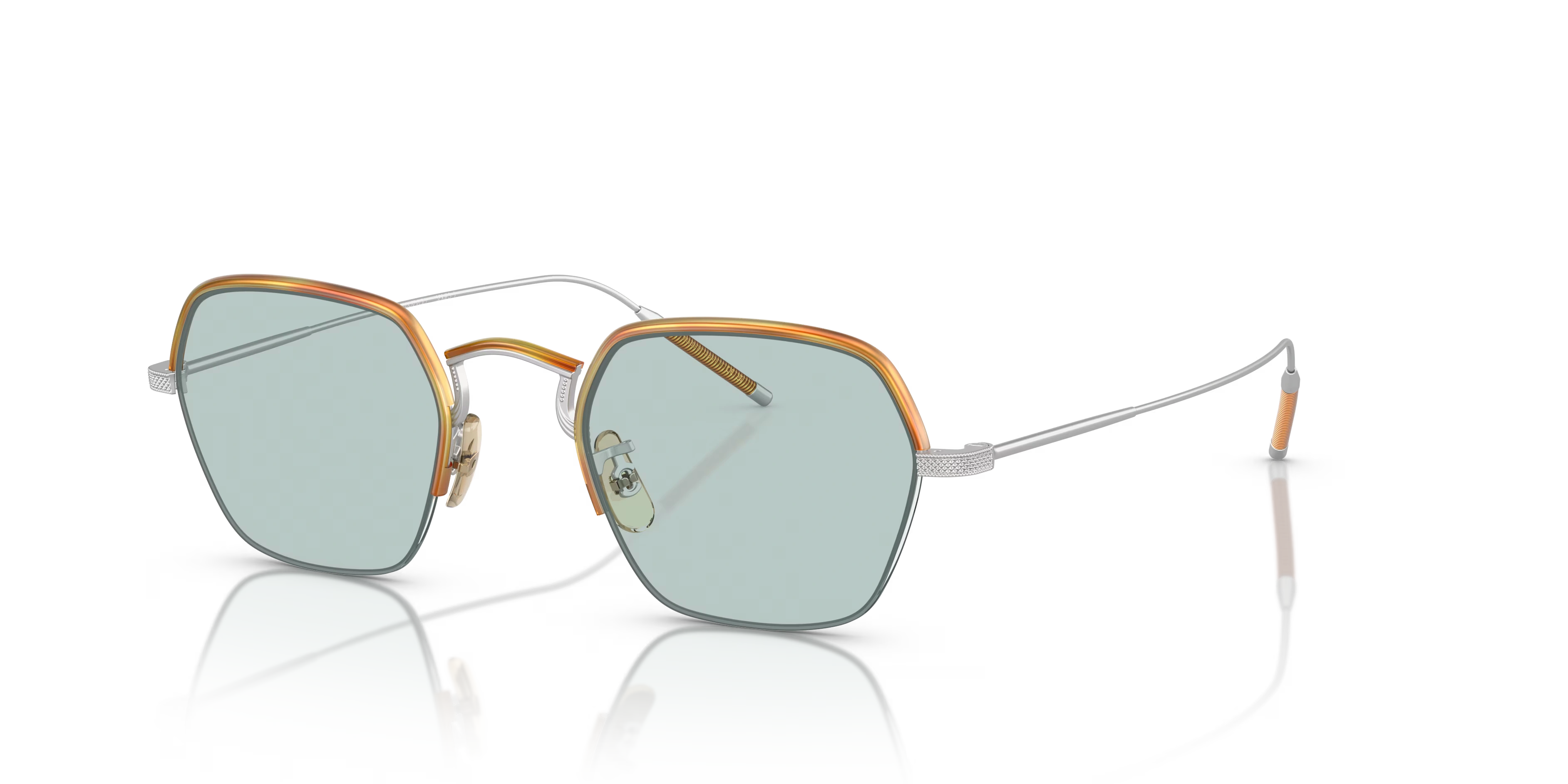 TK-7-Silver/Amber Tortoise,Sea Mist,Titanium